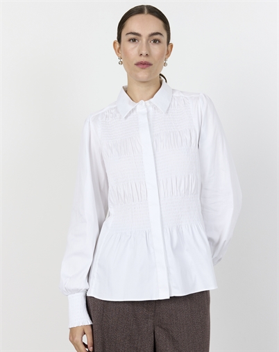  Leveté Room - LR-Isla Solid 117 Skjorte - White